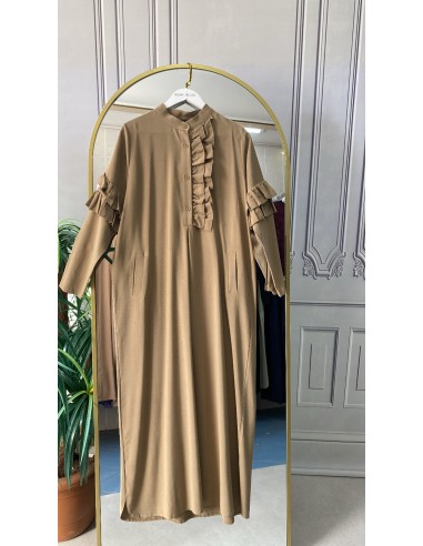 İnvee Gabardin elbise camel