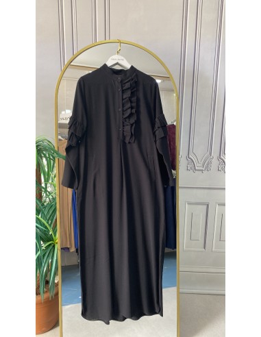 İnvee gabardin elbise siyah