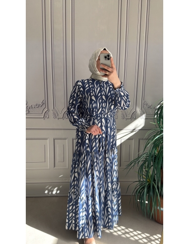 Merwishop ithal krep elbise